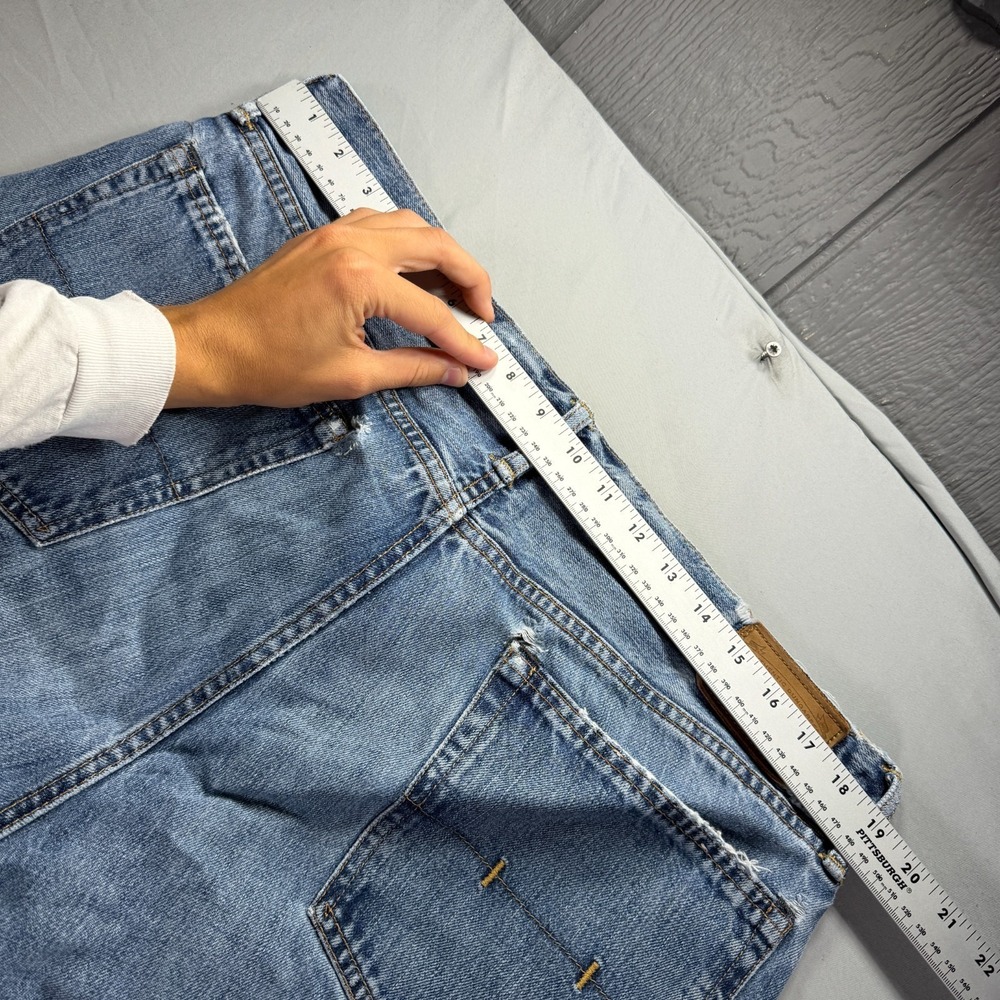 Polo Ralph Lauren Jeans Mens 36x30 Medium Wash Denim Whisker Fade Slim Straight - Picture 13 of 15